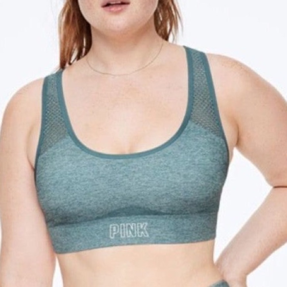 PINK Sport Victoria's Secret‎ Light green Sports Bra, Size XS